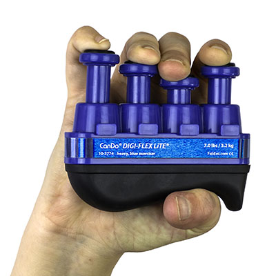 CanDo Digi-Flex Lite Hand Exerciser - 13 Lb Resistance For Finger Strength & Flexibility