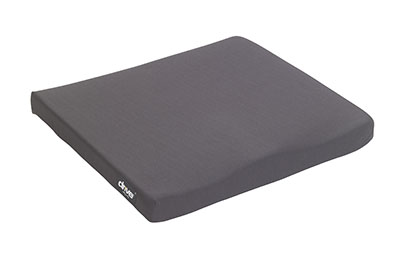 Foam Seat Cushion for Coccyx Support, 18 x 14 x 1.5 to 3, Navy