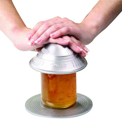 Dycem non-slip cone-shaped jar opener, 4-1/2 diameter, yellow